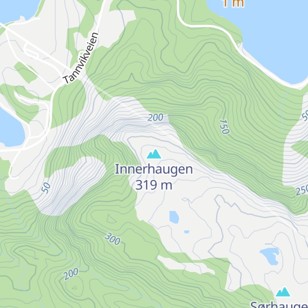 Map of Innerhaugen