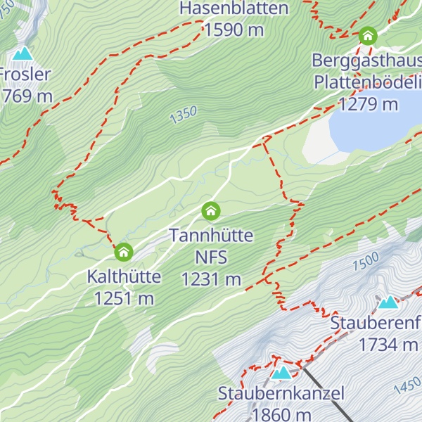 Map of Tannhütte NFS