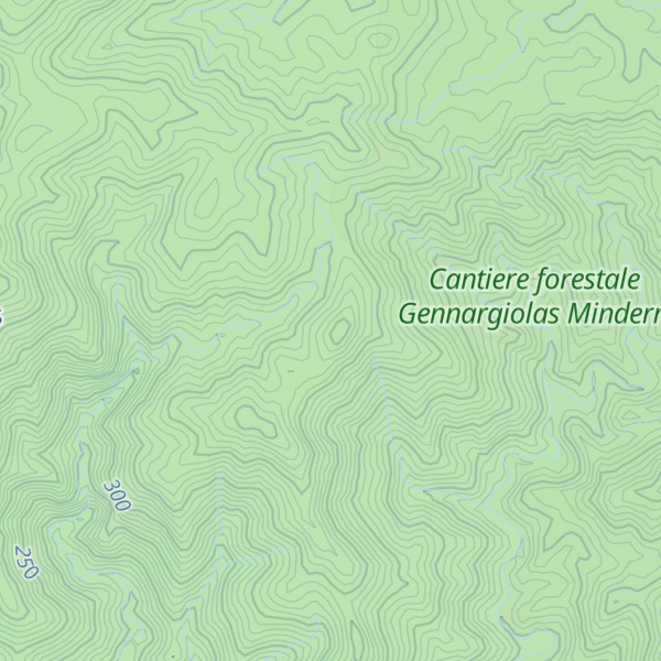 Map of Bruncu Su Zinnibiri