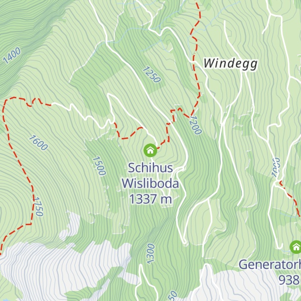 Map of Schihus Wisliboda