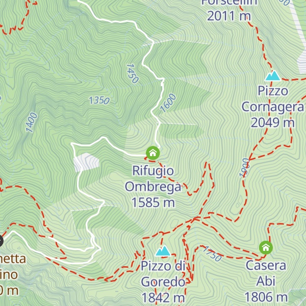 Map of Rifugio Ombrega