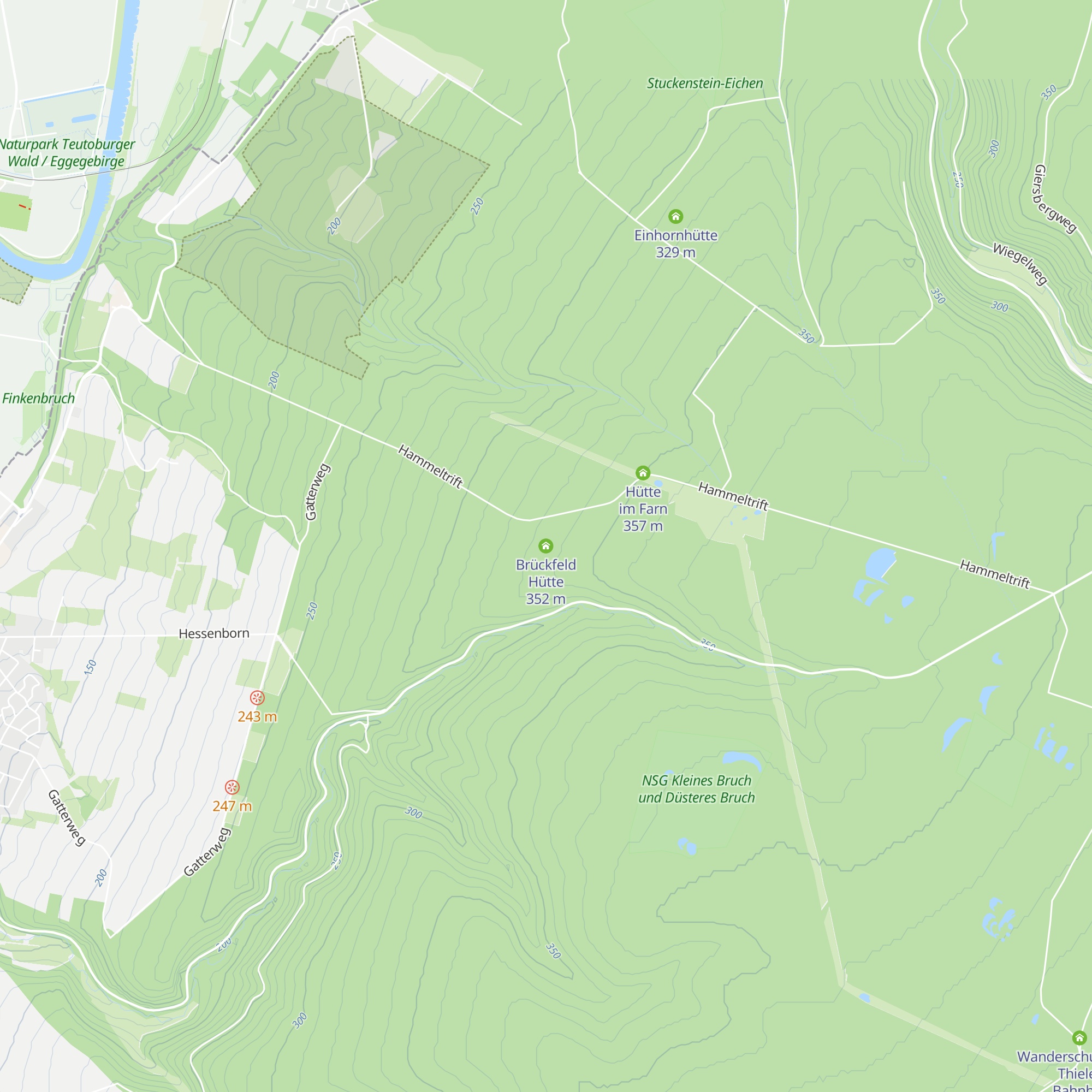 Brückfeld Hütte map