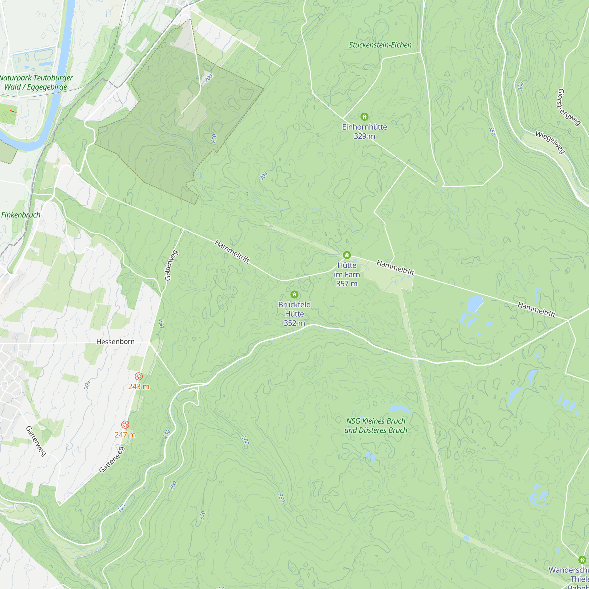 Brückfeld Hütte map