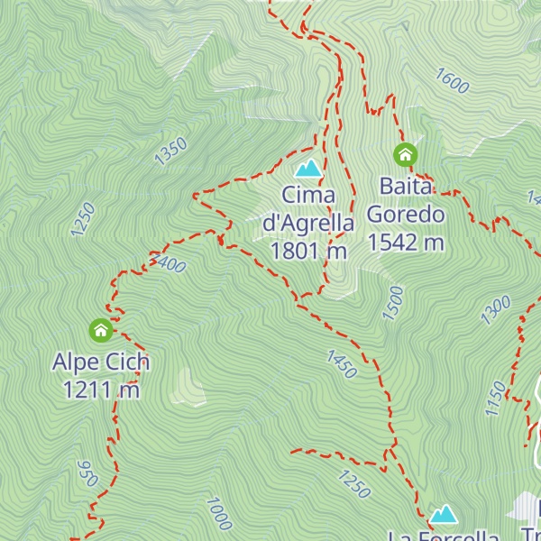 Map of Baite di Agrella