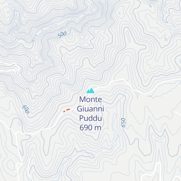 Map of Monte Giuanni Puddu