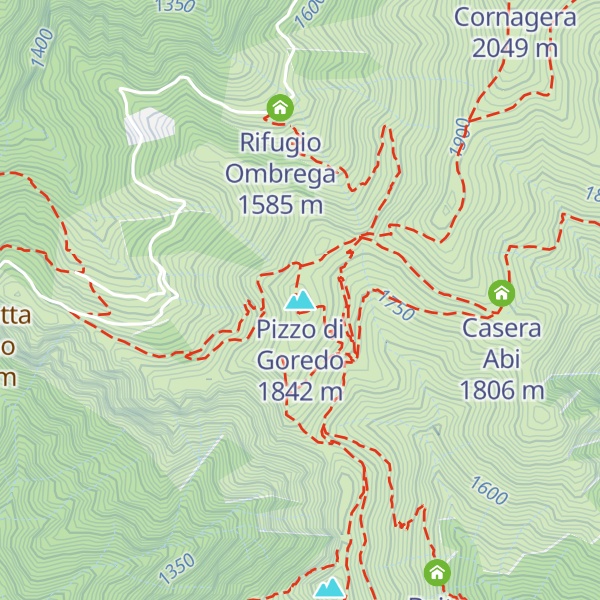 Map of Pizzo di Goredo
