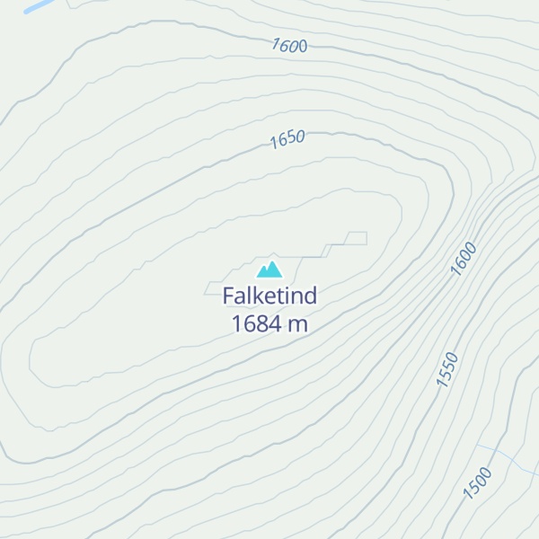 Map of Falketind