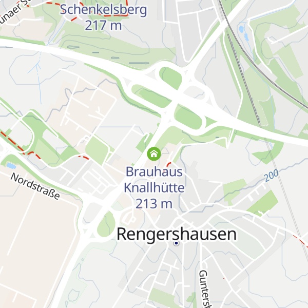 Map of Brauhaus Knallhütte