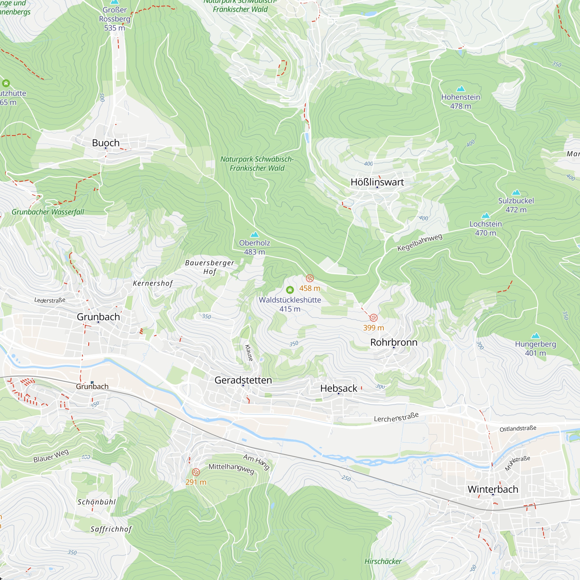Waldstückleshütte map