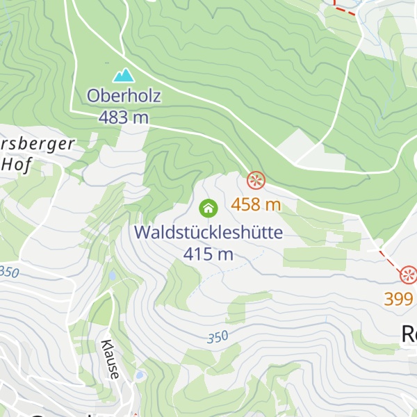 Map of Waldstückleshütte