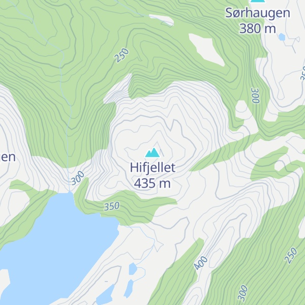 Map of Hifjellet