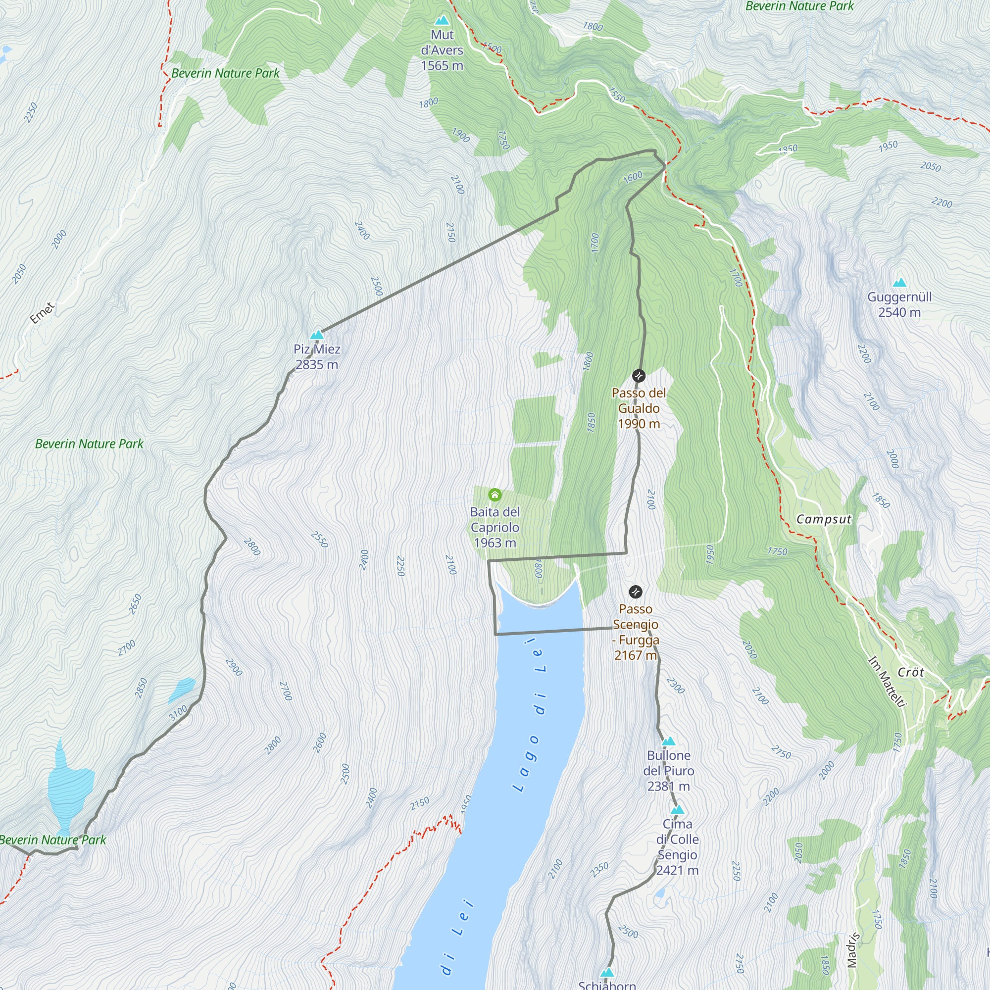 Baita del Capriolo map