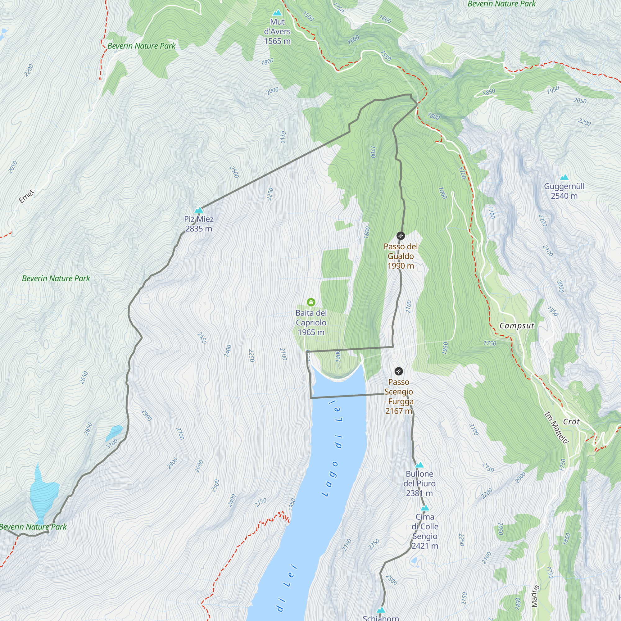 Baita del Capriolo map