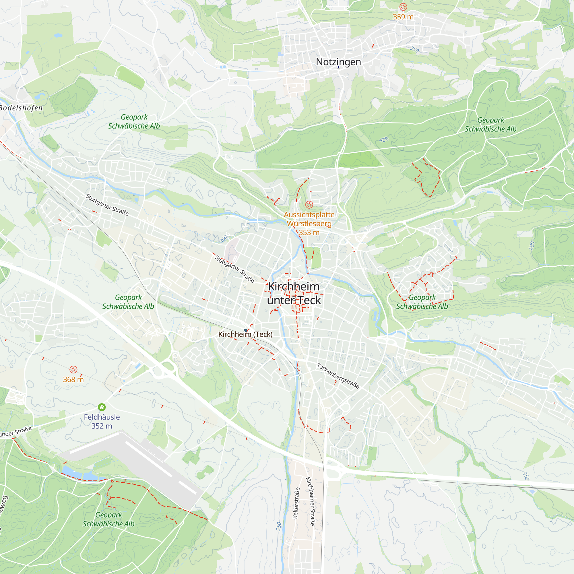 Kirchheim-Info map