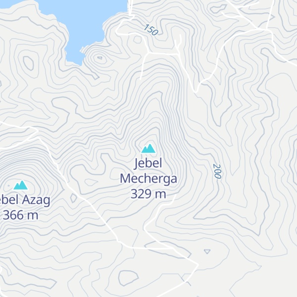 Map of Jebel Mecherga