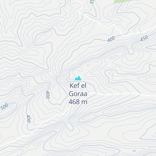 Map of Kef el Goraa