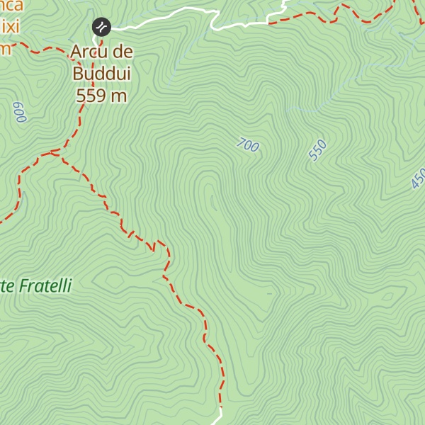 Map of Monte Melas