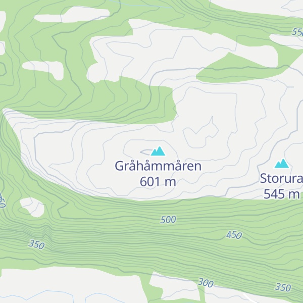 Map of Garbergsfjellet