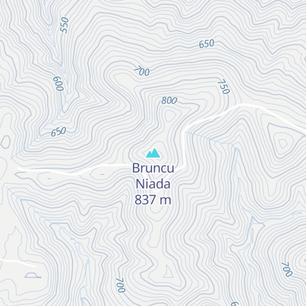 Map of Bruncu Niada