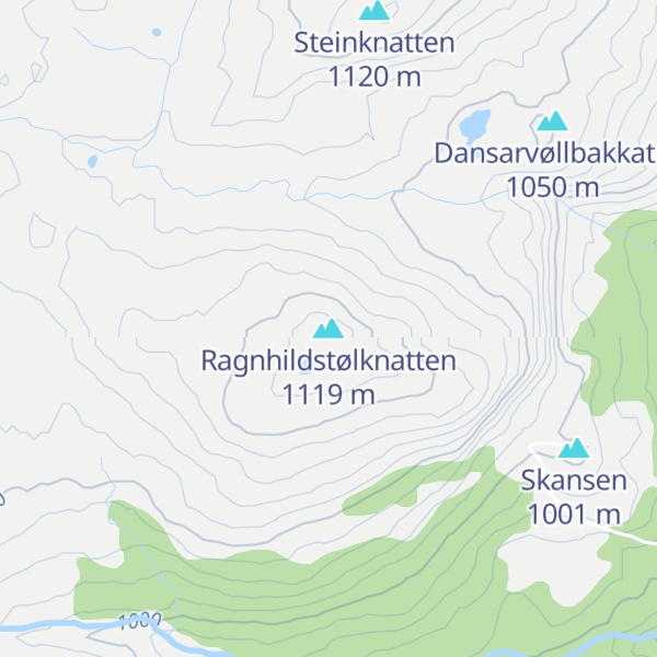 Map of Ragnhildstølknatten