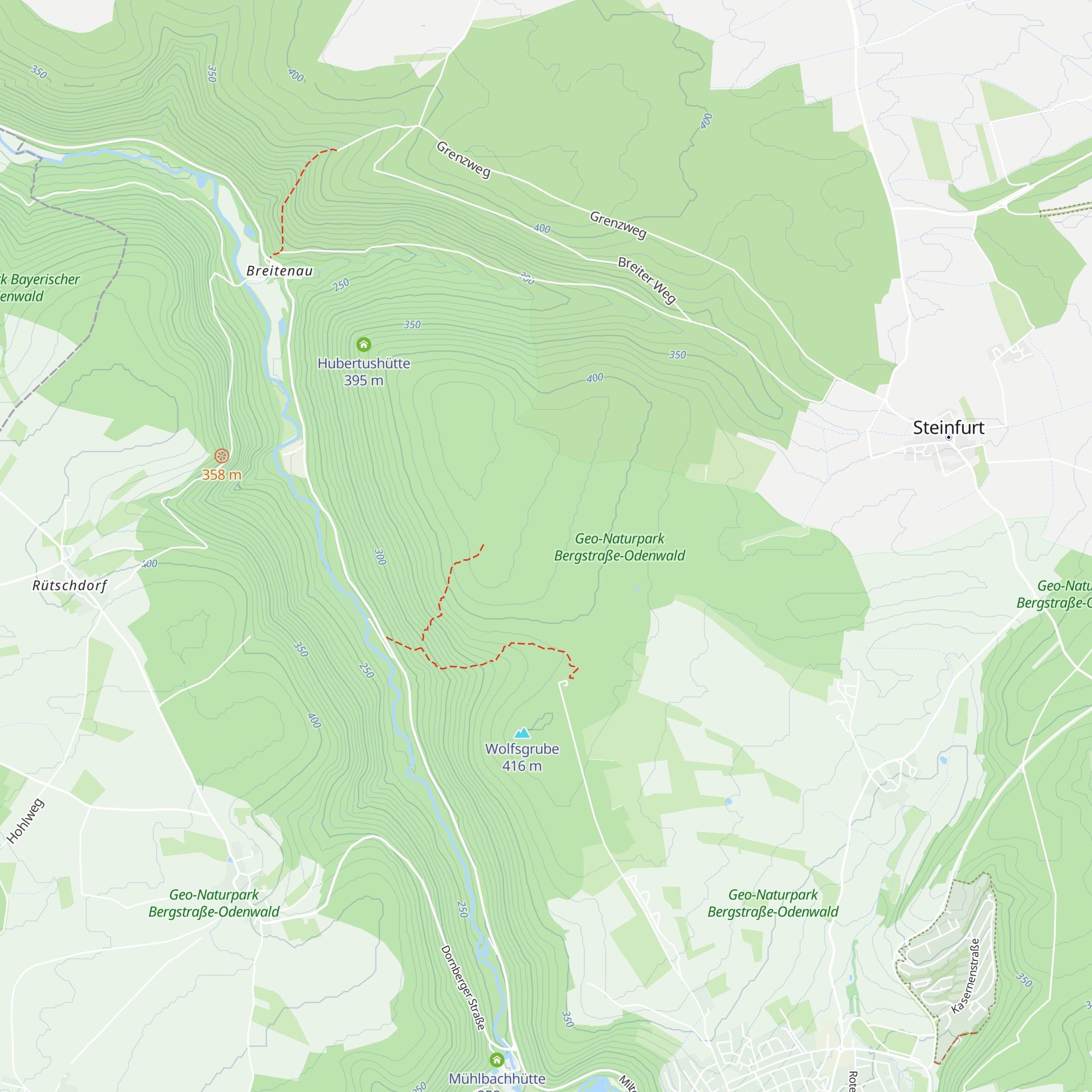 Honerthütte map