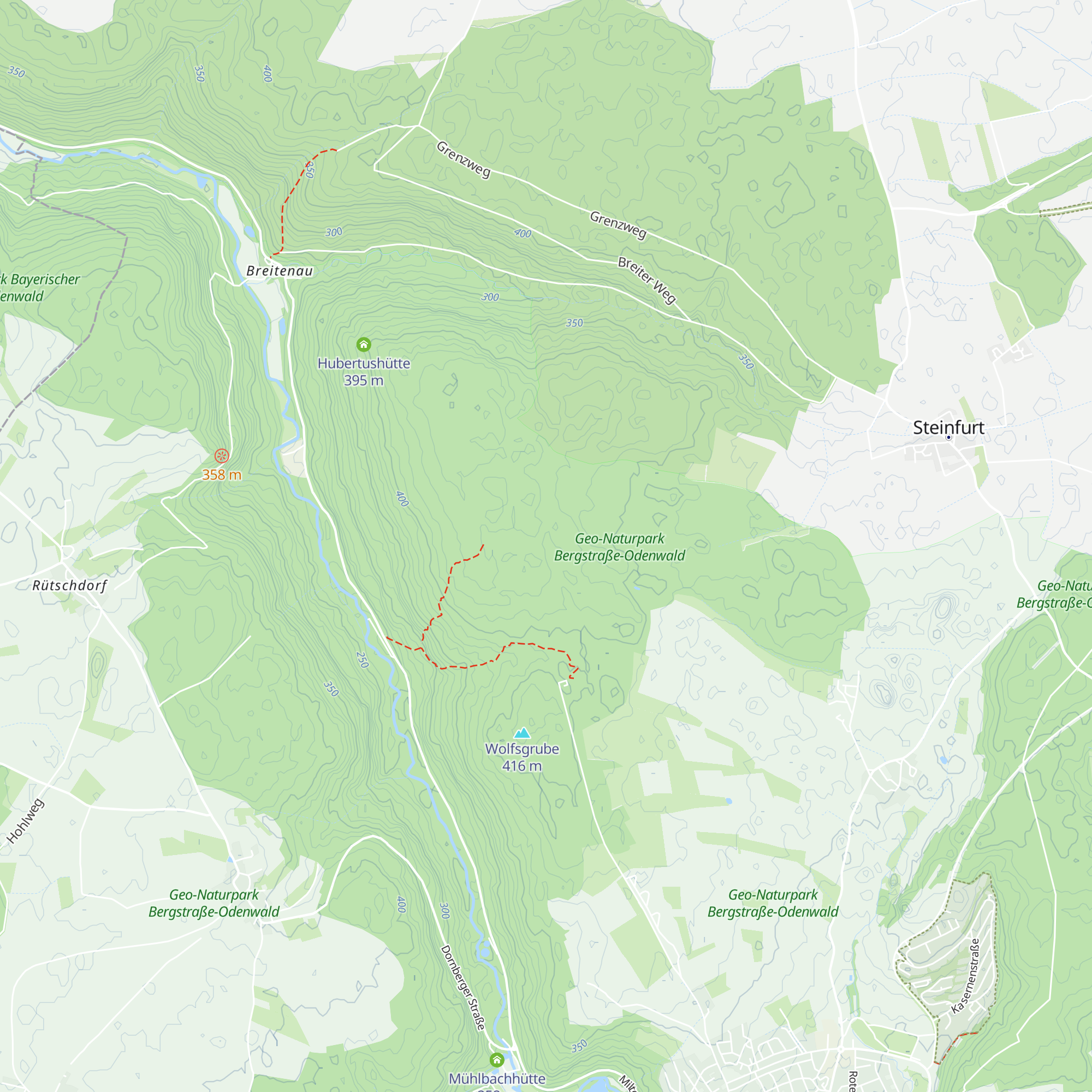 Honerthütte map