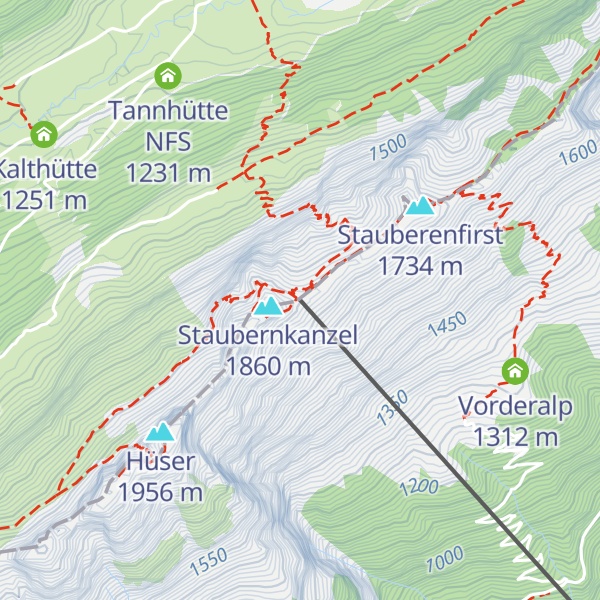 Map of Seilbahn Staubern