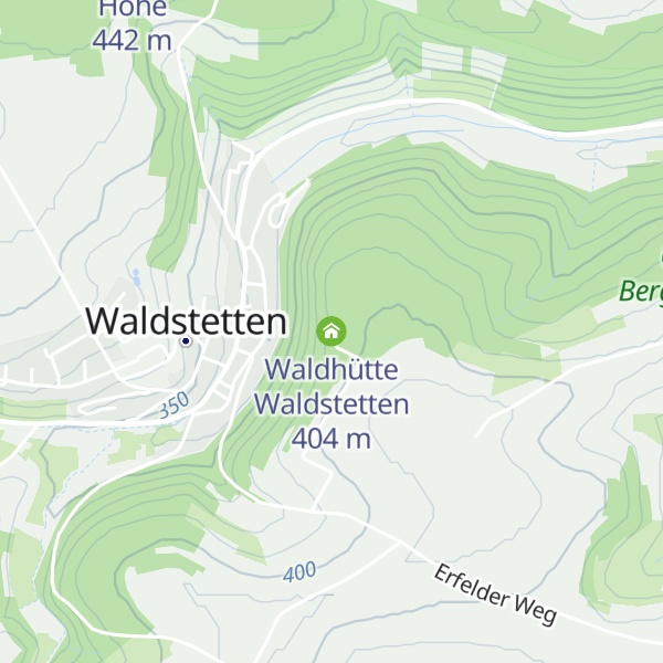 Map of Waldhütte Waldstetten