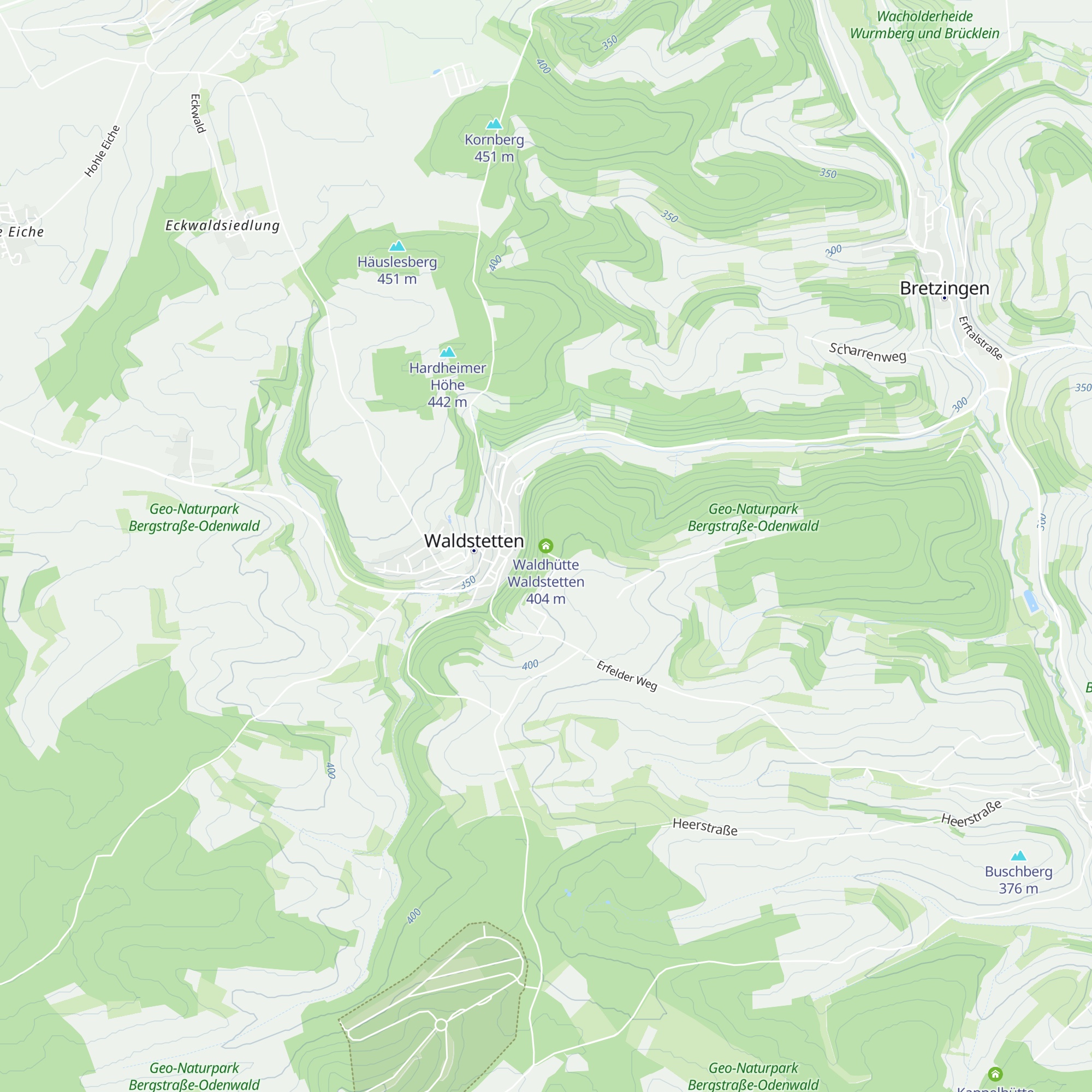 Waldhütte Waldstetten map