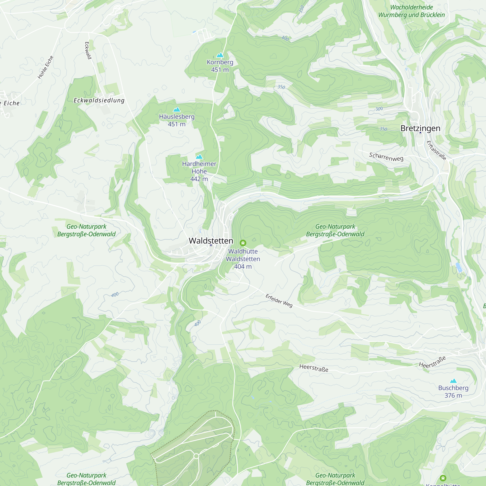 Waldhütte Waldstetten map
