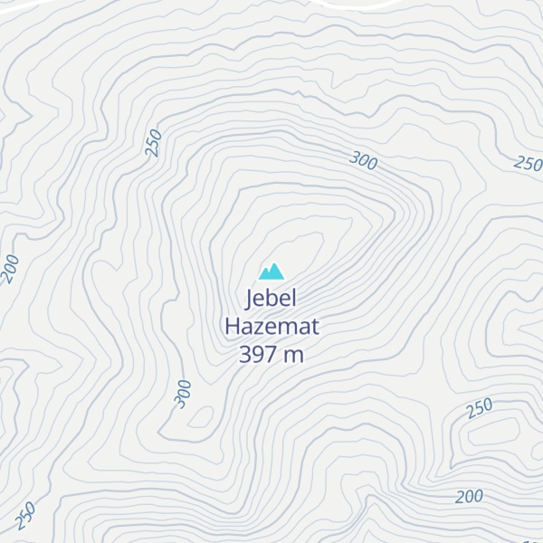 Map of Jebel Hazemat
