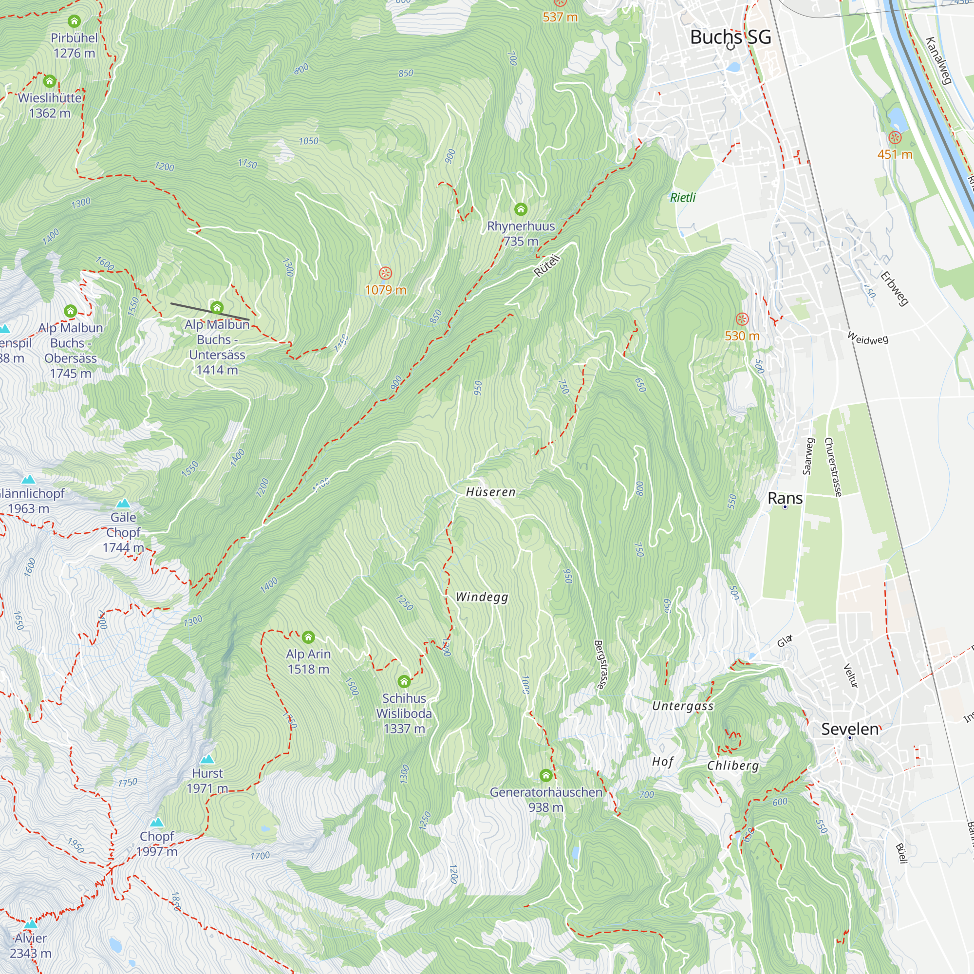 Berggasthaus Gemsli map