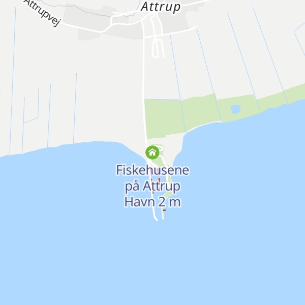 Map of Fiskehusene på Attrup Havn