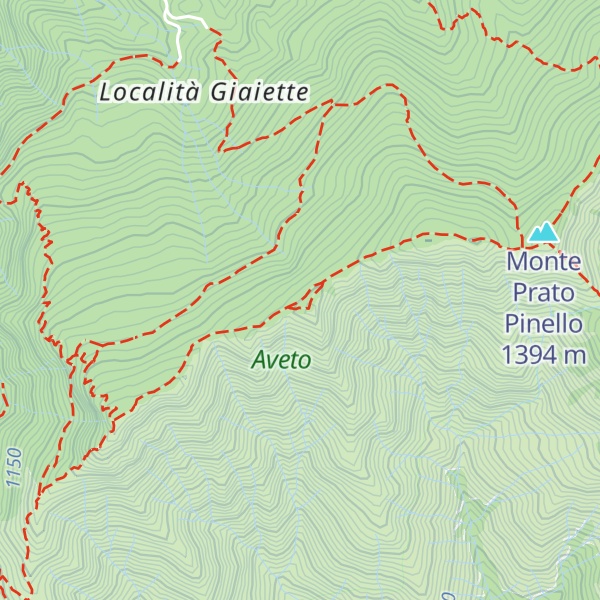 Map of Monte Zatta Centrale