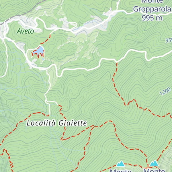Map of Monte Spallera