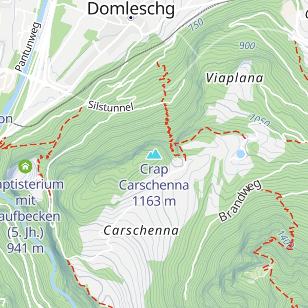 Map of Crap Carschenna