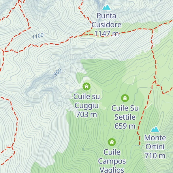 Map of Cuile su Cuggiu