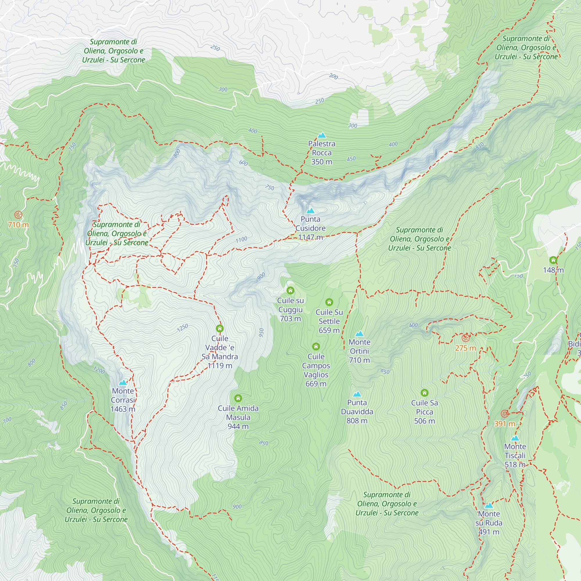 Cuile su Cuggiu map