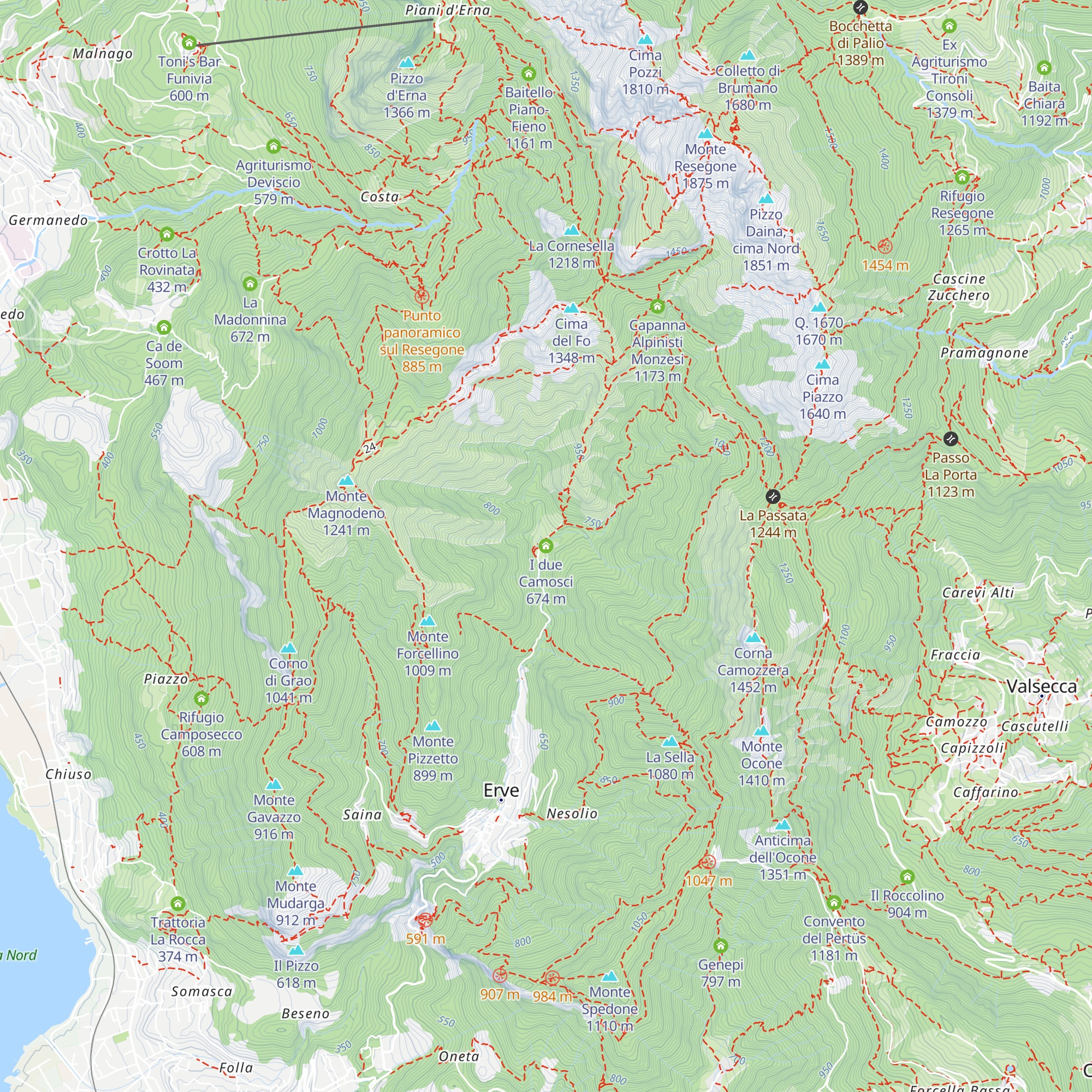 I due Camosci map
