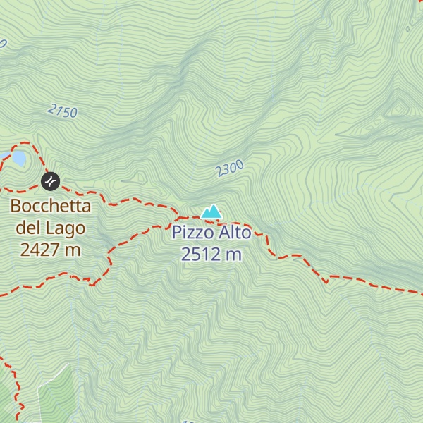 Map of Pizzo Alto