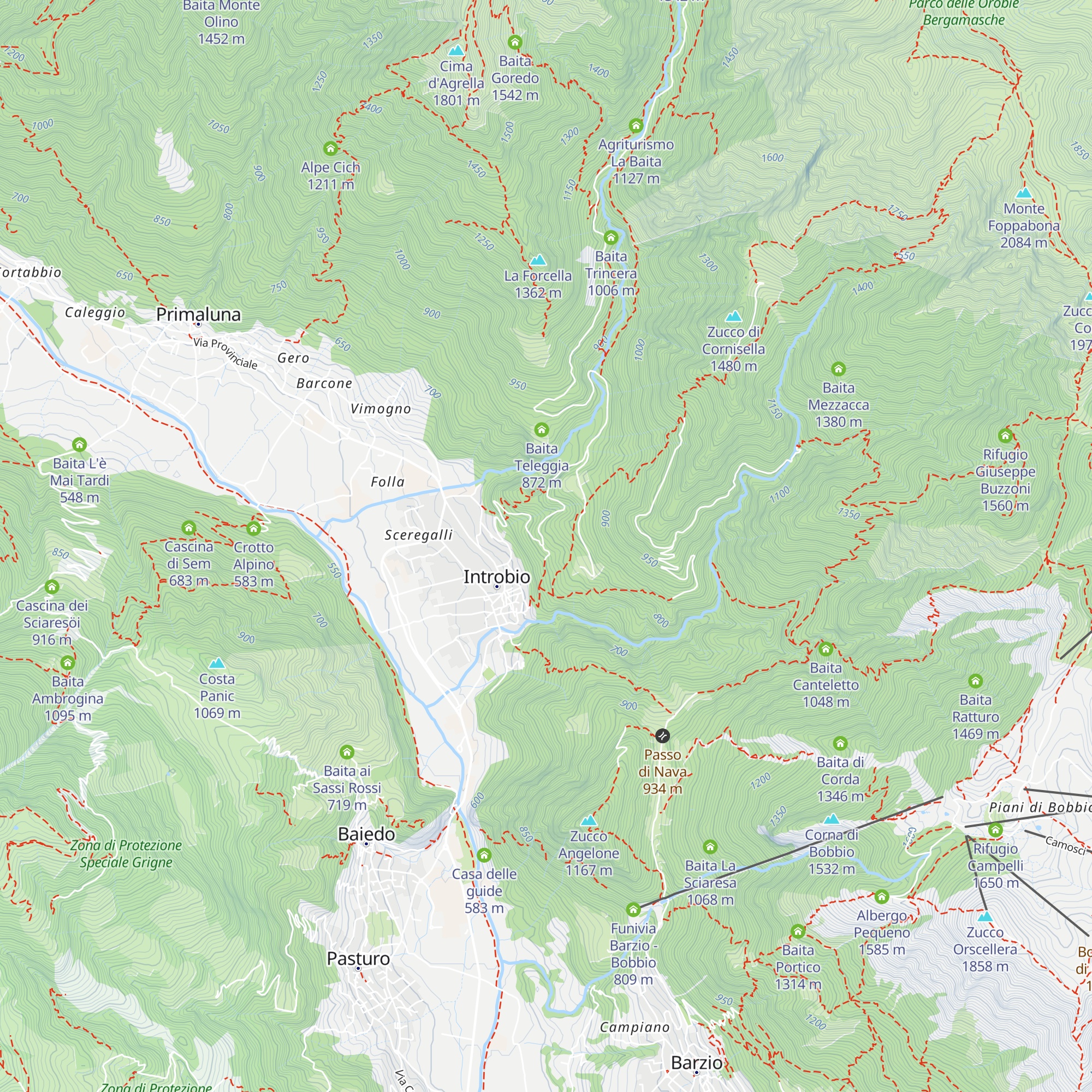 Baita M. Santo map