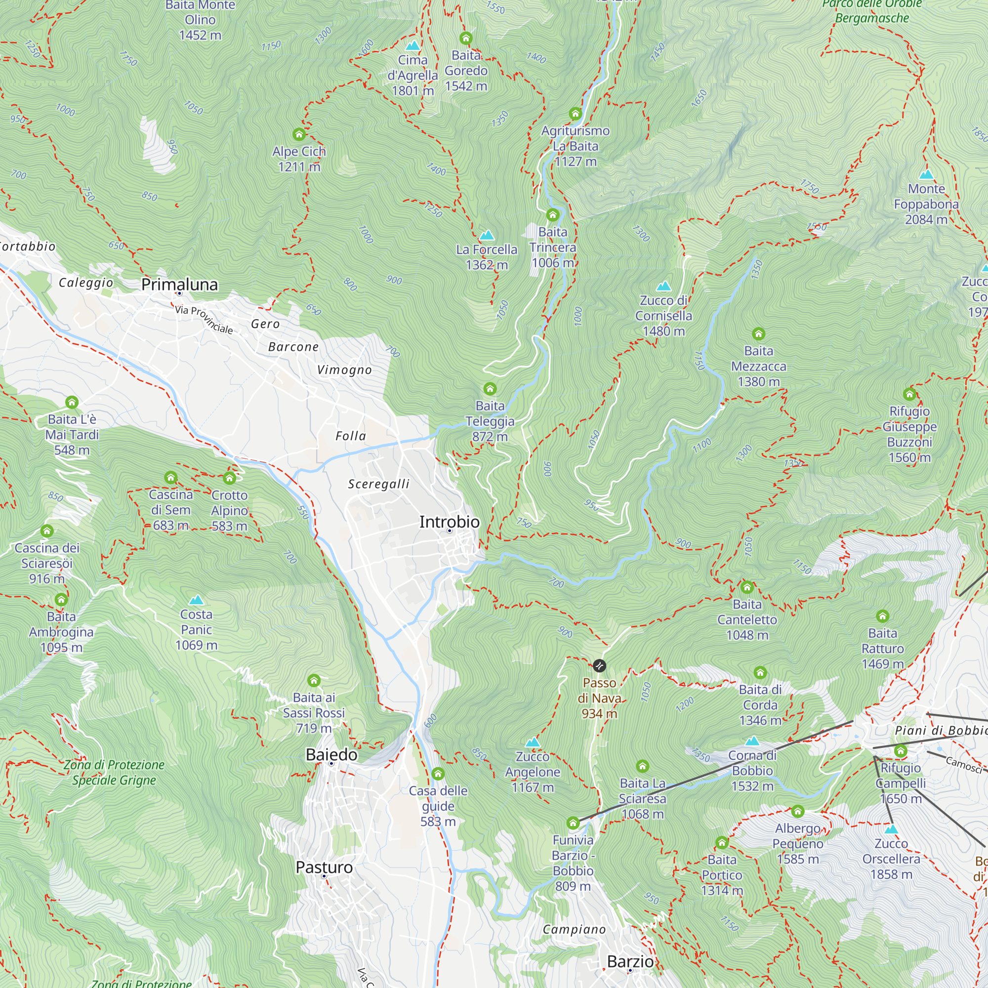 Baita M. Santo map