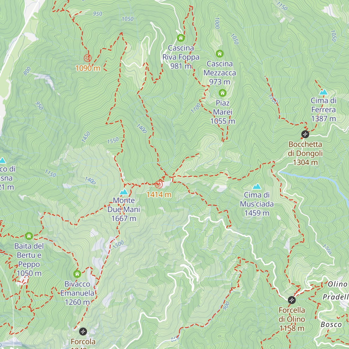 Cascina Pramira map