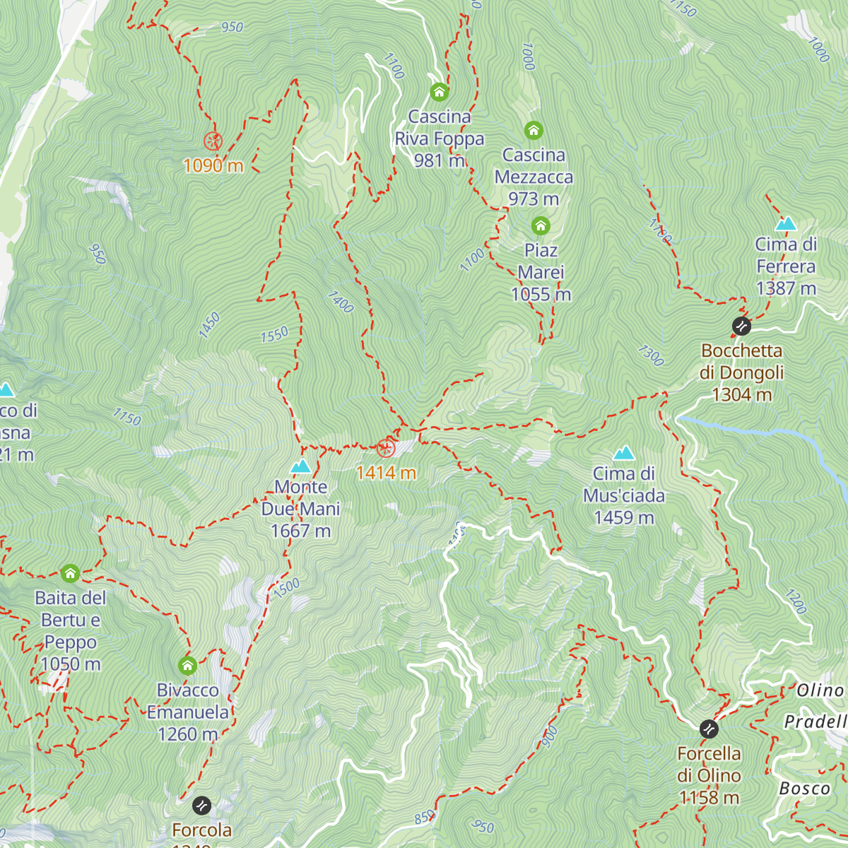 Cascina Pramira map