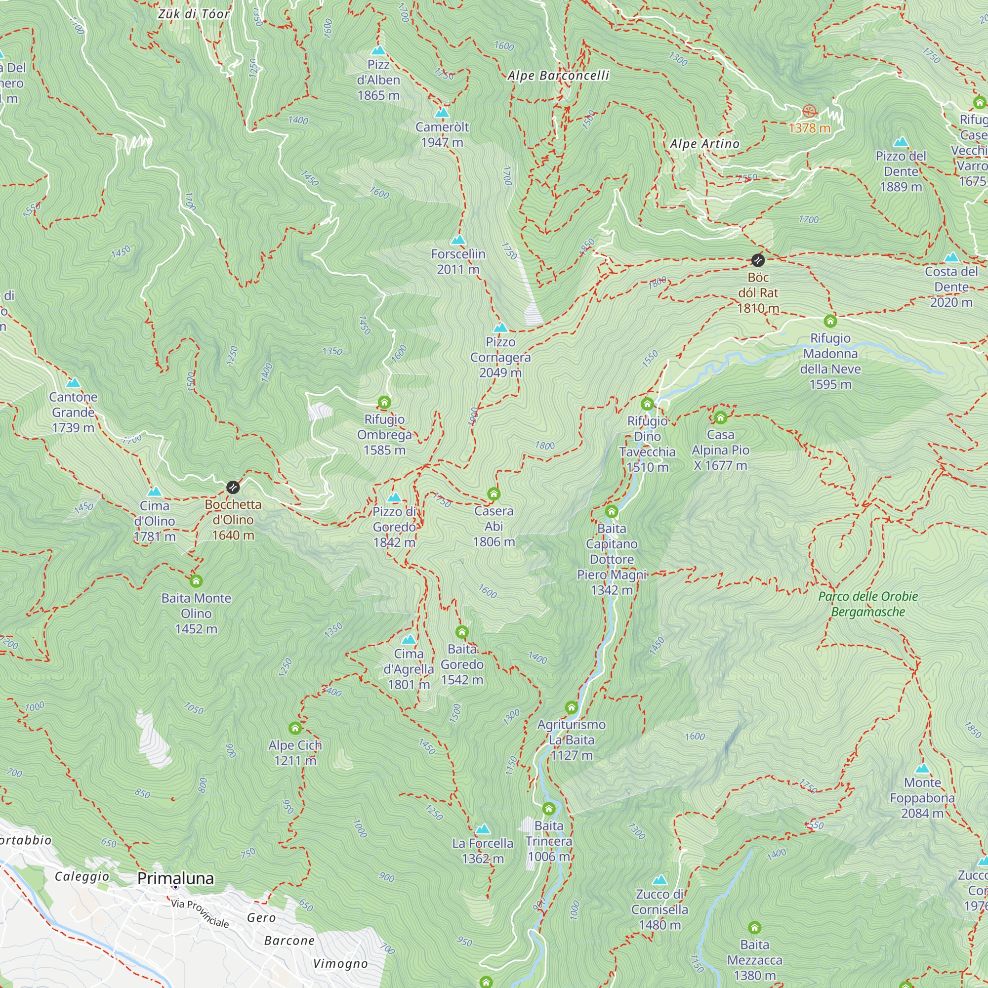 Casera Abi map