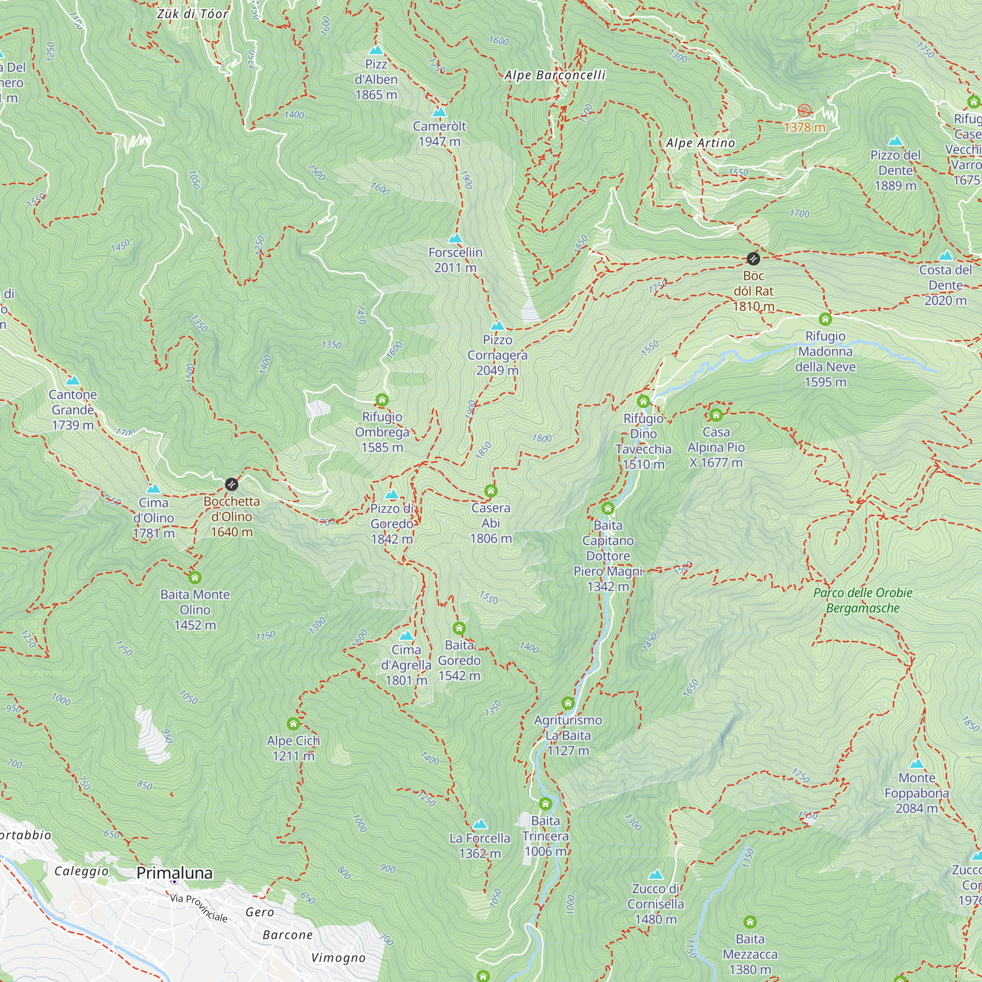 Casera Abi map