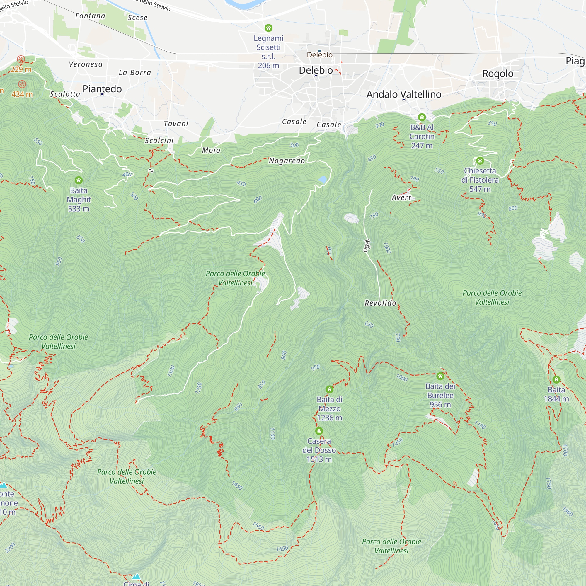 Capanna Vittoria map