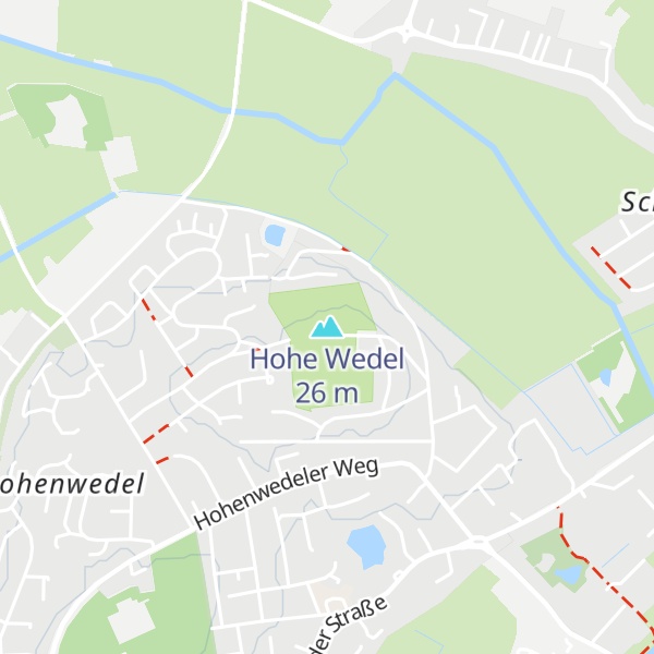 Map of Hohe Wedel