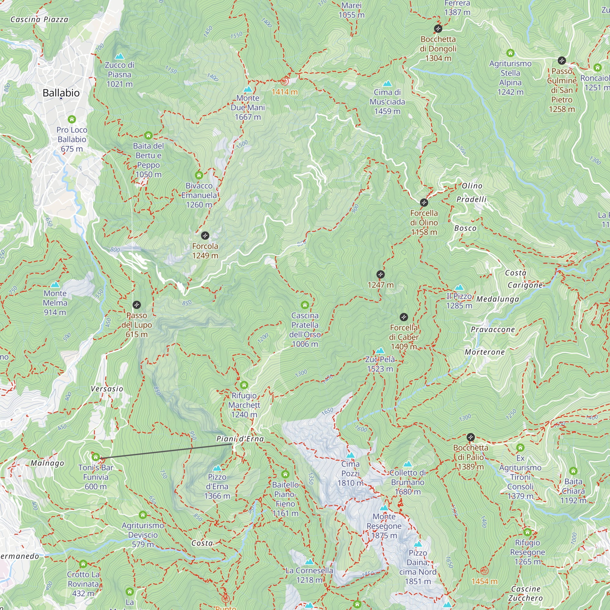 Cascina Pratella dell'Orso map