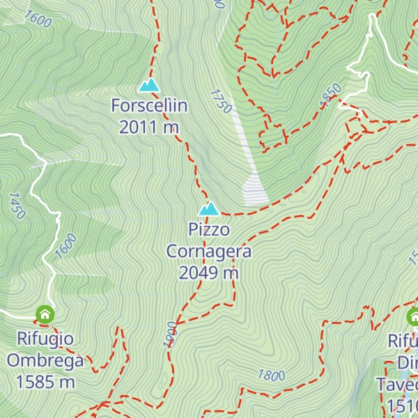 Map of Pizzo Cornagera